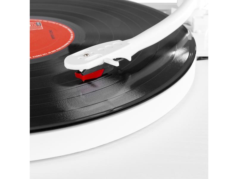Fenton Plattenspieler mit Bluetooth RP162 Weiss Retro Plattenspieler mit Bluetooth, USB-Player und Umwandlungsmöglichkeit für Schallplatten