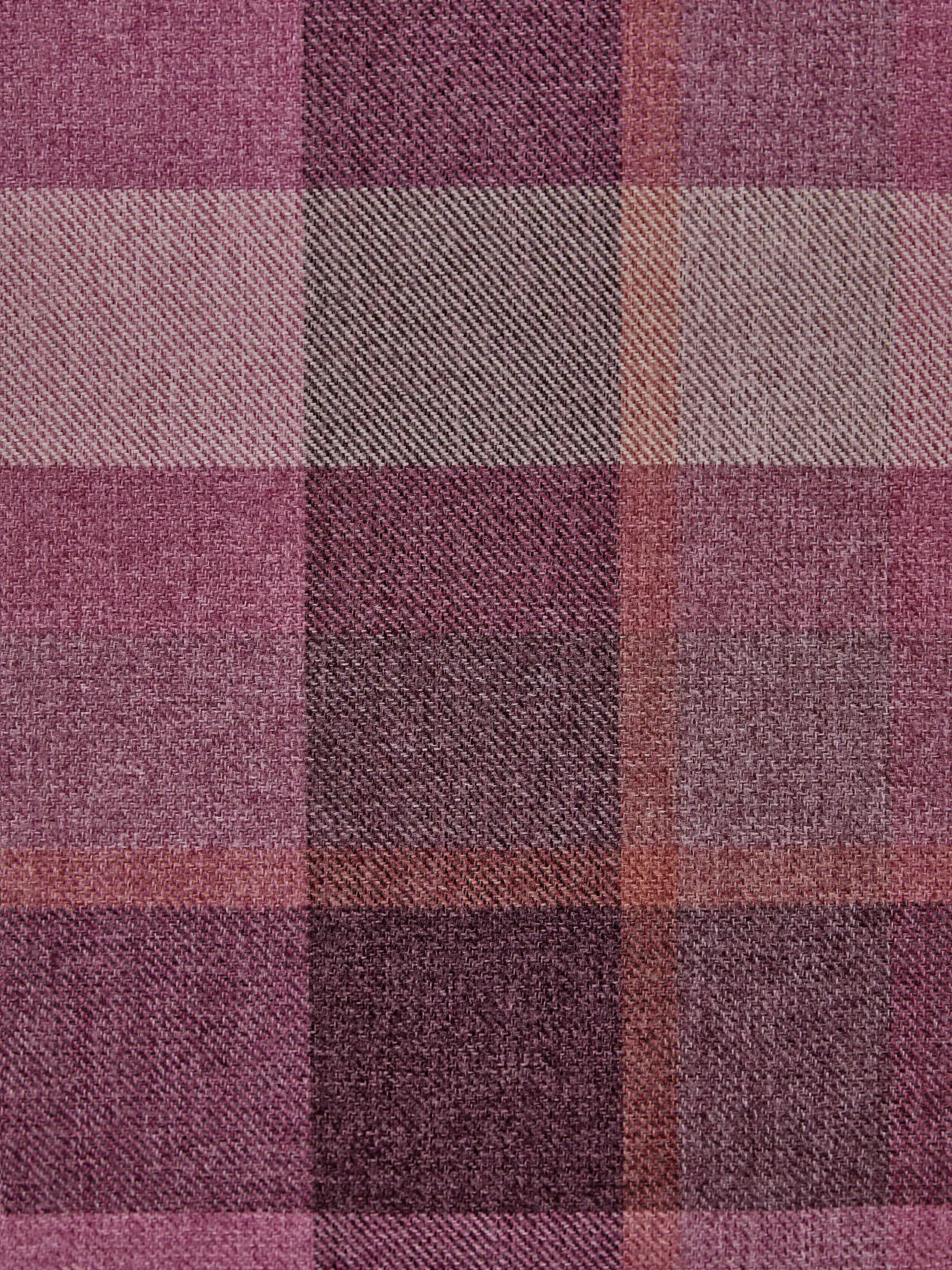 Brushed Check Eyelet Lined Curtains
