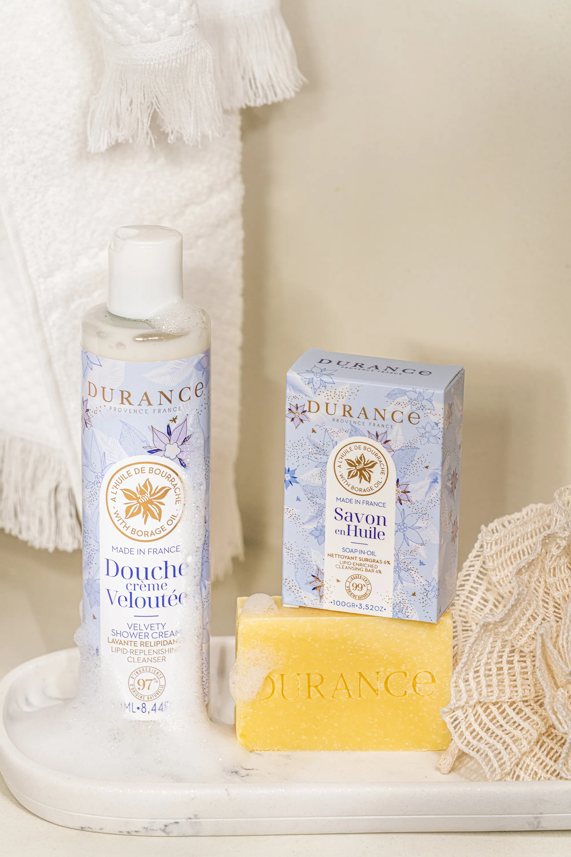 Durance Savon solide en huile à la bourrache-100 g