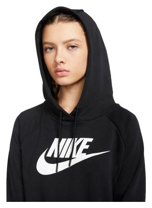 Sweat à capuche Nike Sportswear Essential Noir/Blanc Femme