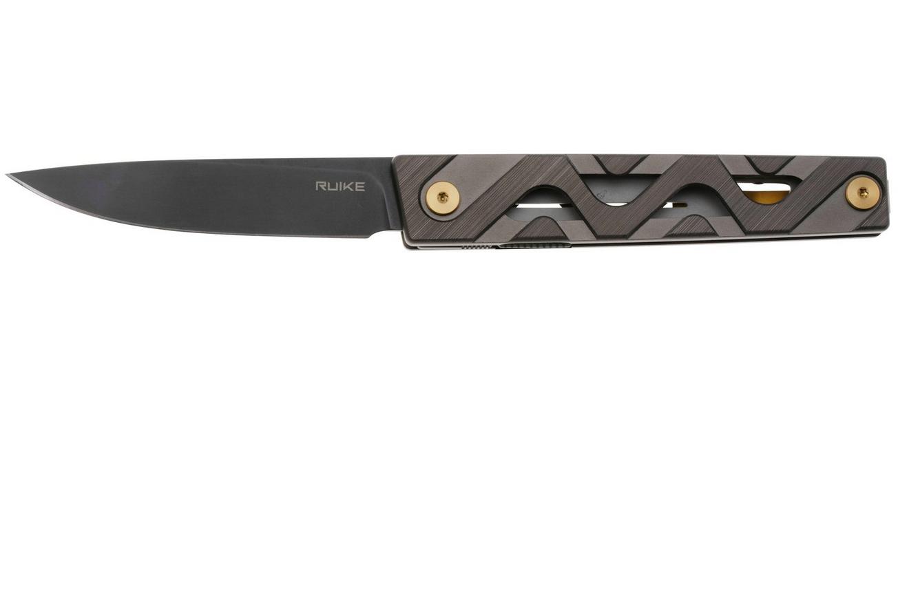 Ruike P878-AK PVD 14C28N, Grey Aluminium, zakmes