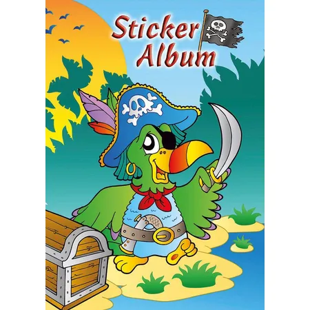 Avery Zweckform Z-Design 57799 Kinder Sticker Sammelalbum, Pirat, 1 Bogen/1 Stück