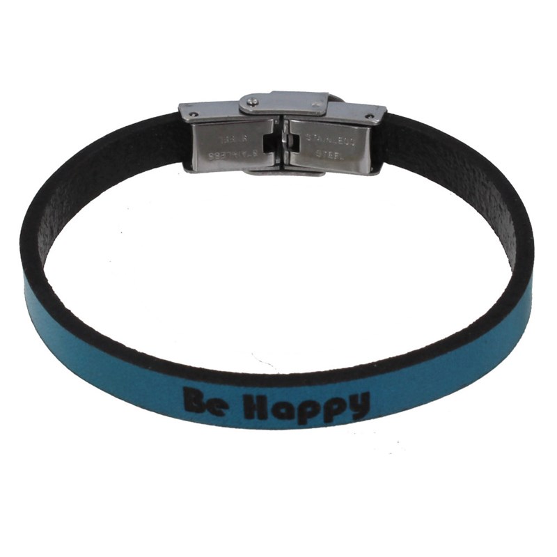 Bracelet Enfant Cuir Turquoise 