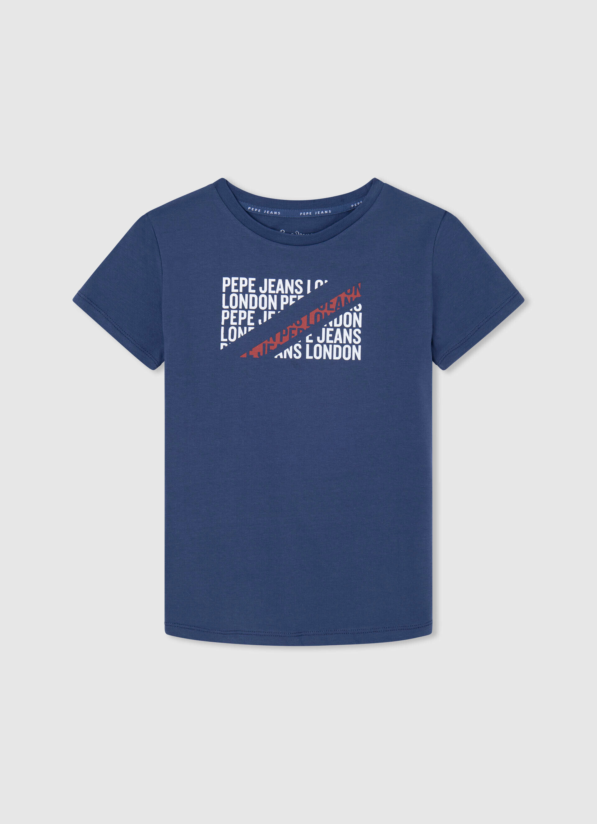 CAMISETA COM LOGOTIPO ESTAMPADO - jarman azul