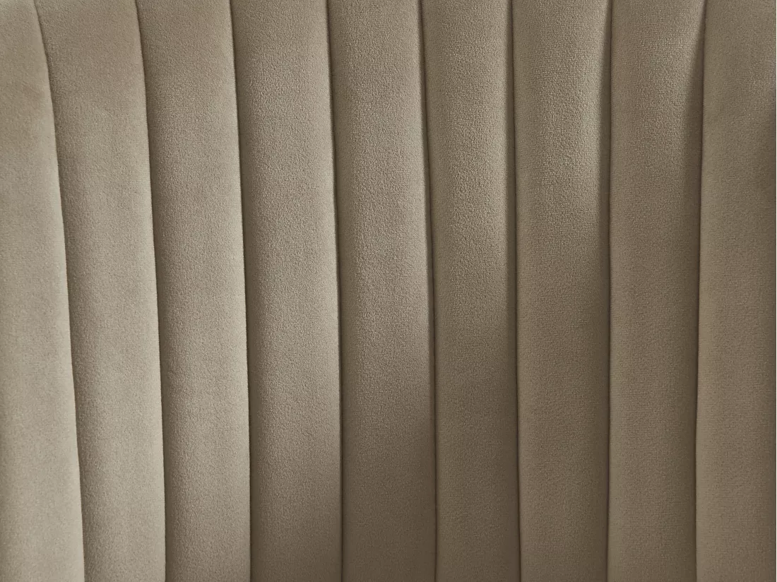 Lot de 6 chaises en velours et métal doré - Beige - MADOLIA de Pascal MORABITO