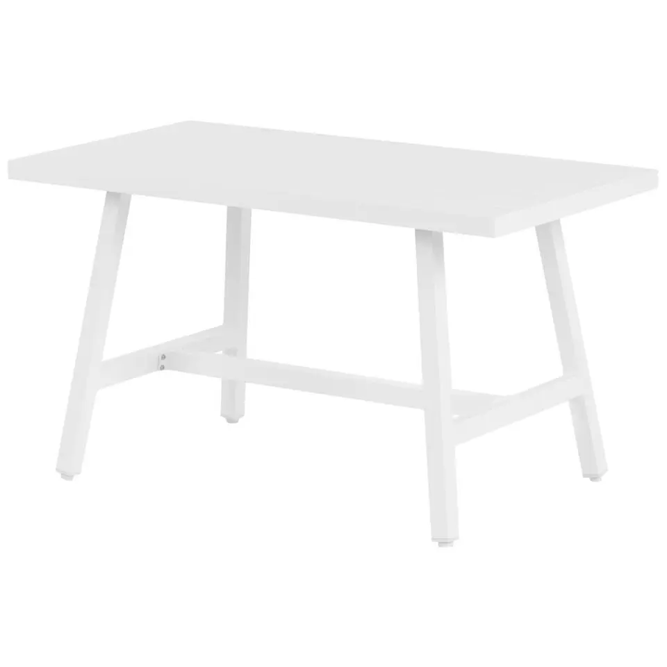 FRATTE - Tuintafel - Wit - Aluminium