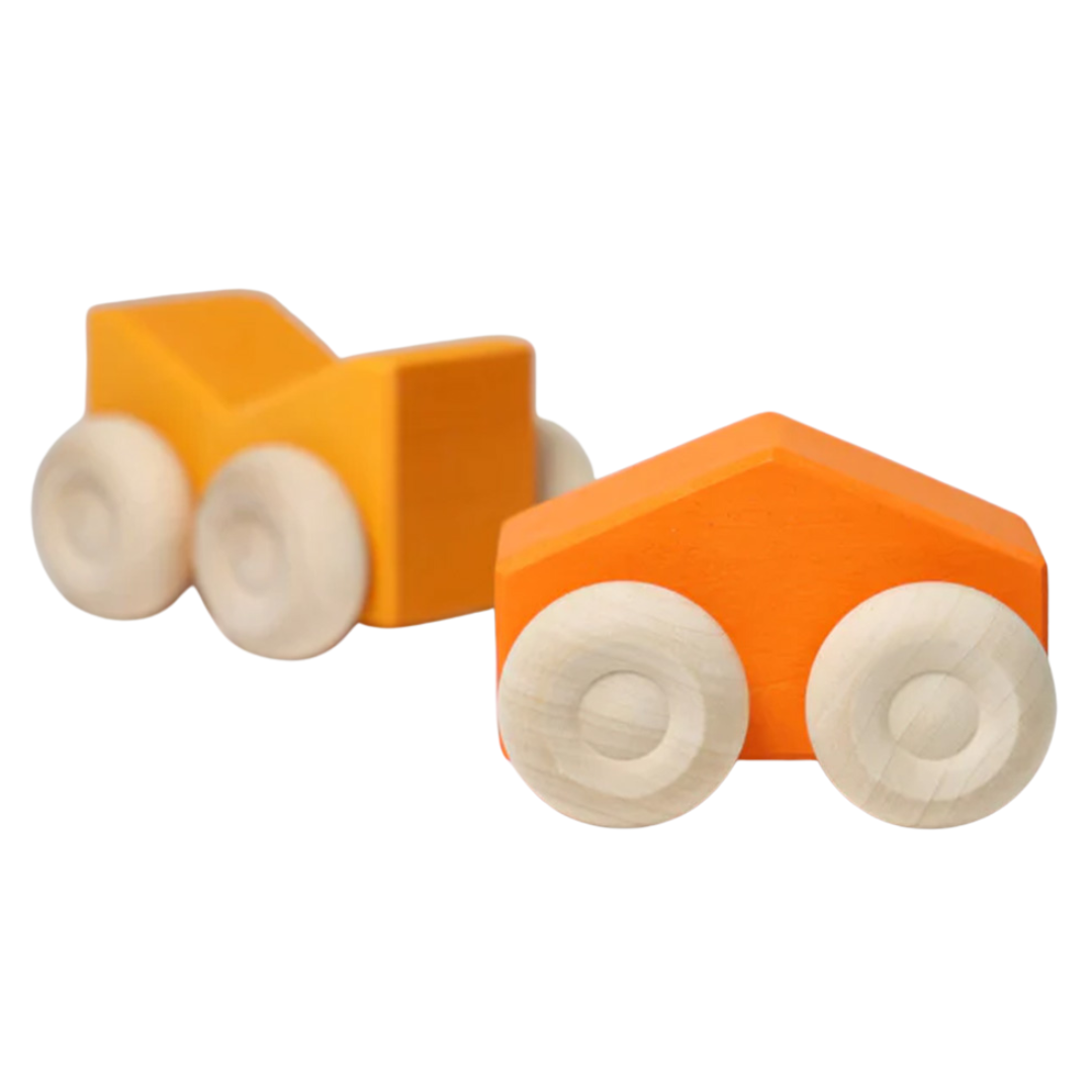 grimm's stapelauto's - oranje - 2st