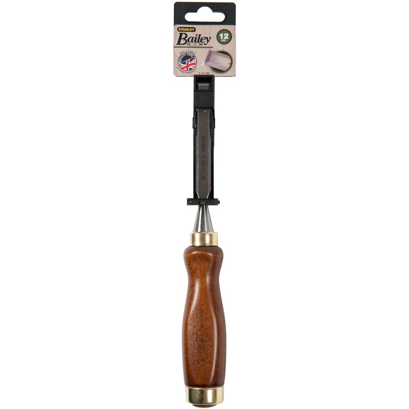 Ciseau à bois manche bois 12 mm