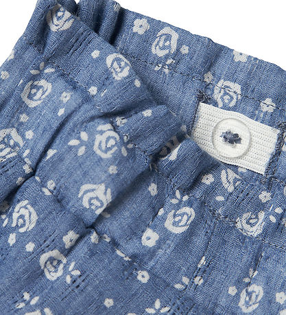 Name It Shorts - NmfHagy - Gebleichter Denim m. Blumen