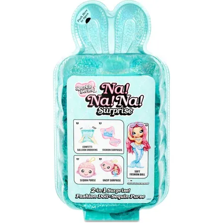 MGA Entertainment Na! Na! Na! Surprise 2-in-1 Pom Doll Sparkle Series for PDQ