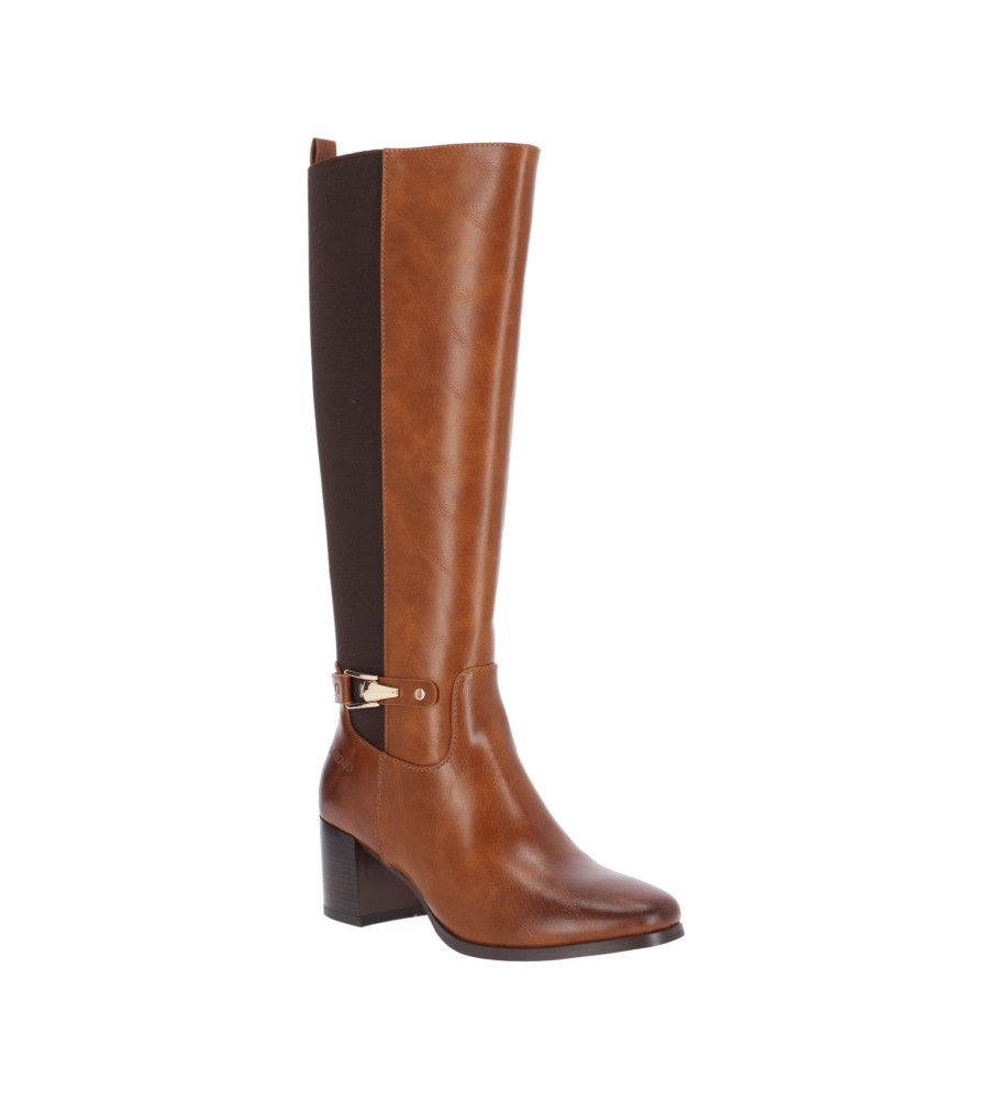 Chika10 Cayetana Boots 01 Marrom