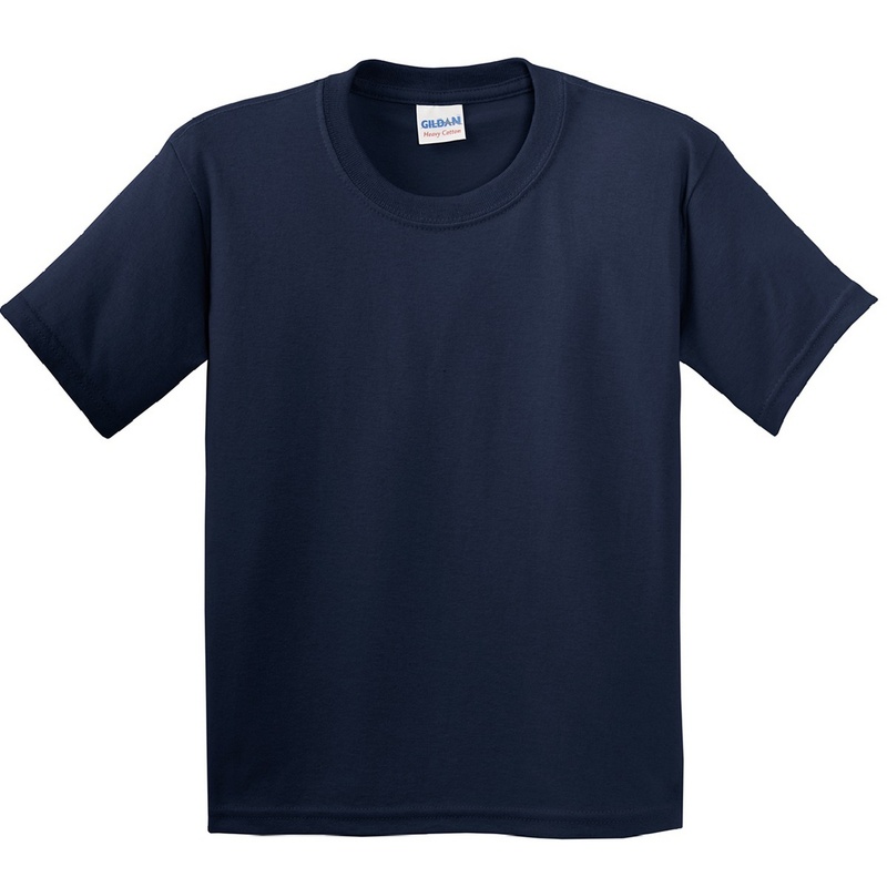 Short Manga Básica Camiseta Con Algodón Grueso Gildan