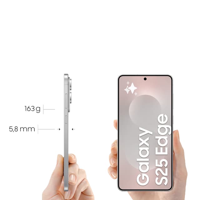 Samsung Galaxy S25 Edge 5G smartphone 12/512GB (Titanium Sølv)