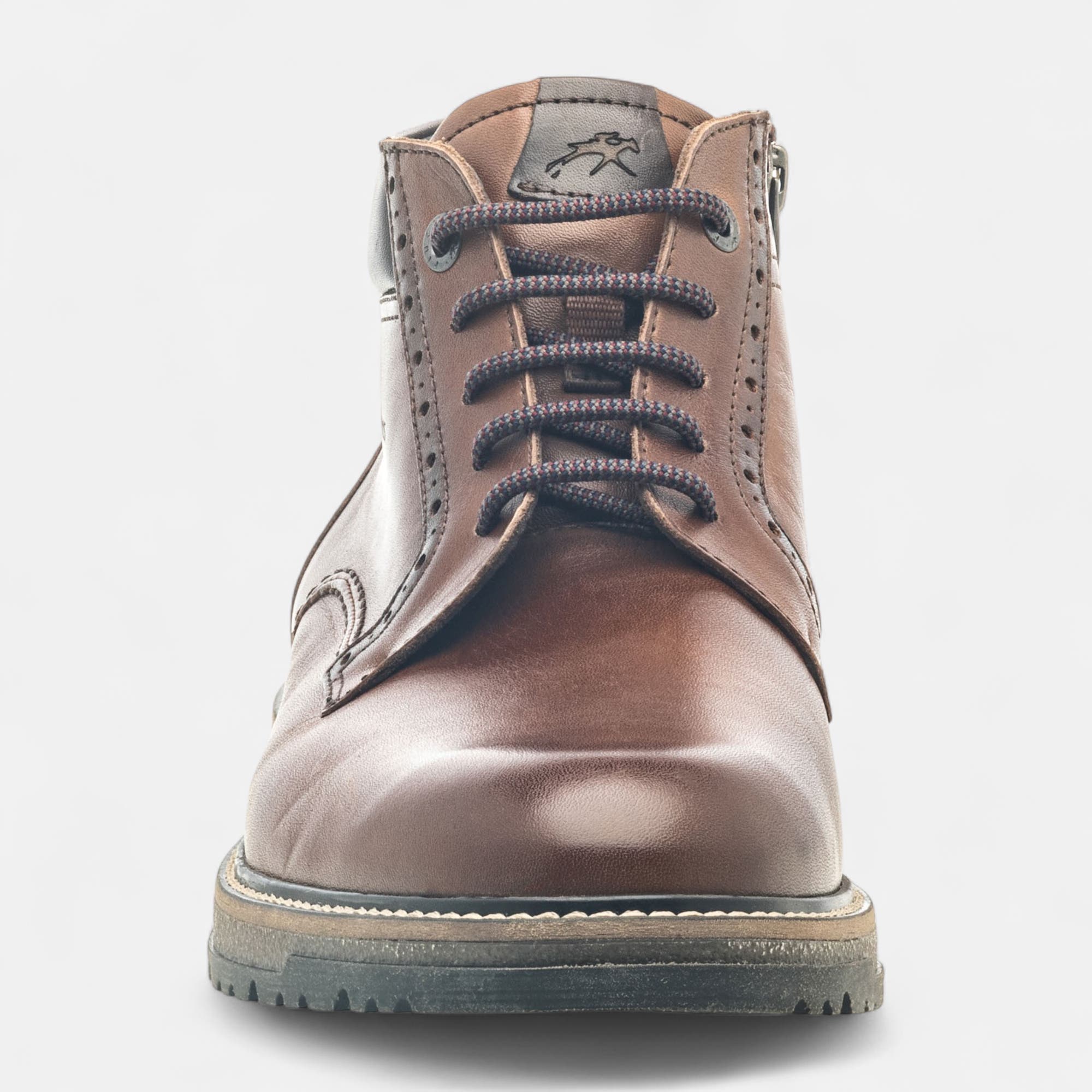 Boots Homme en cuir cognac