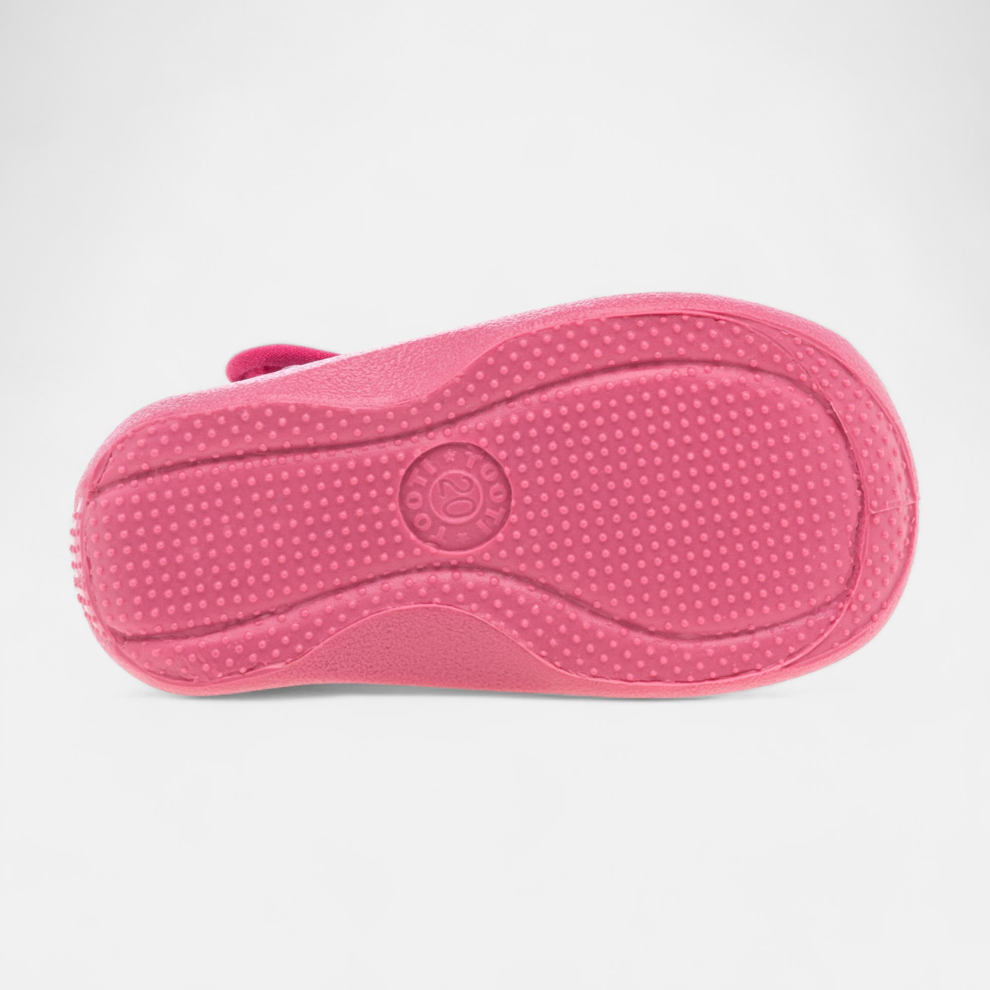 Pantoufles attaches velcros Bébé fille rose