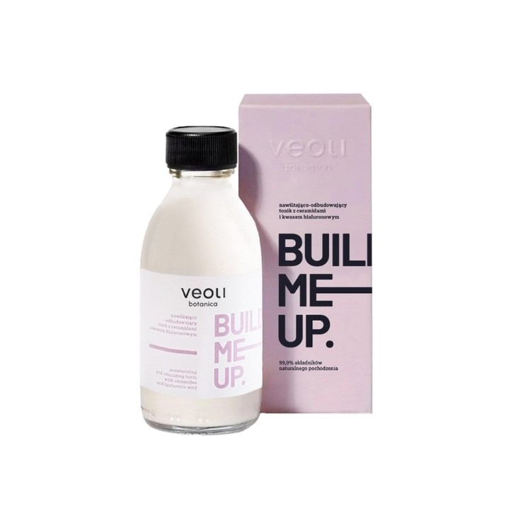 Veoli Botanica Bulid Me Up feuchtigkeitsspendendes und aufbauendes Gesichtswasser, Ceramide und Hyaluronsäure, 150 ml
