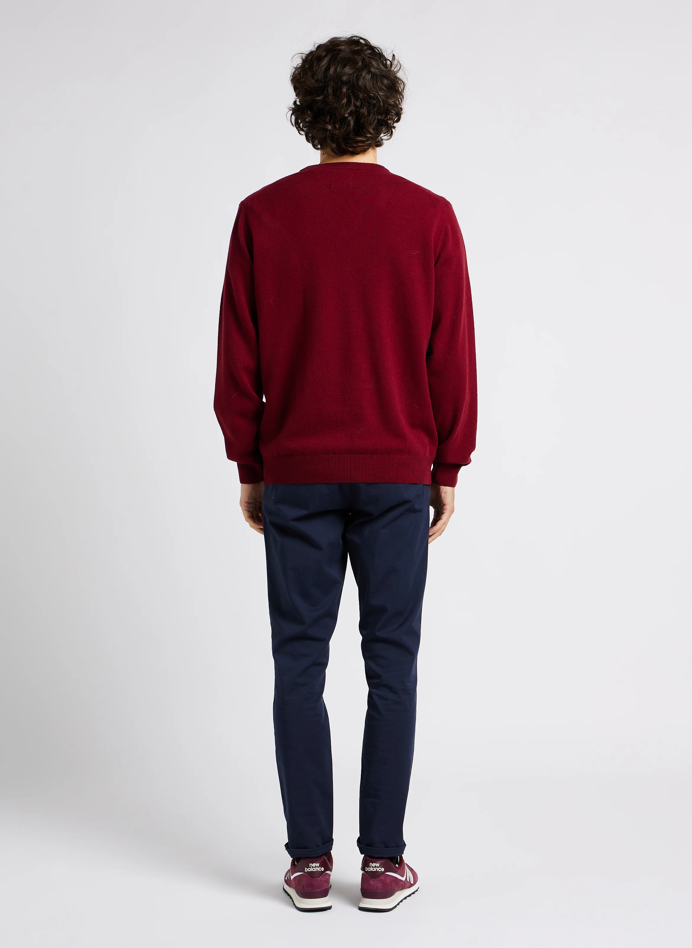 Tee-shirt col rond droit en coton | Gris