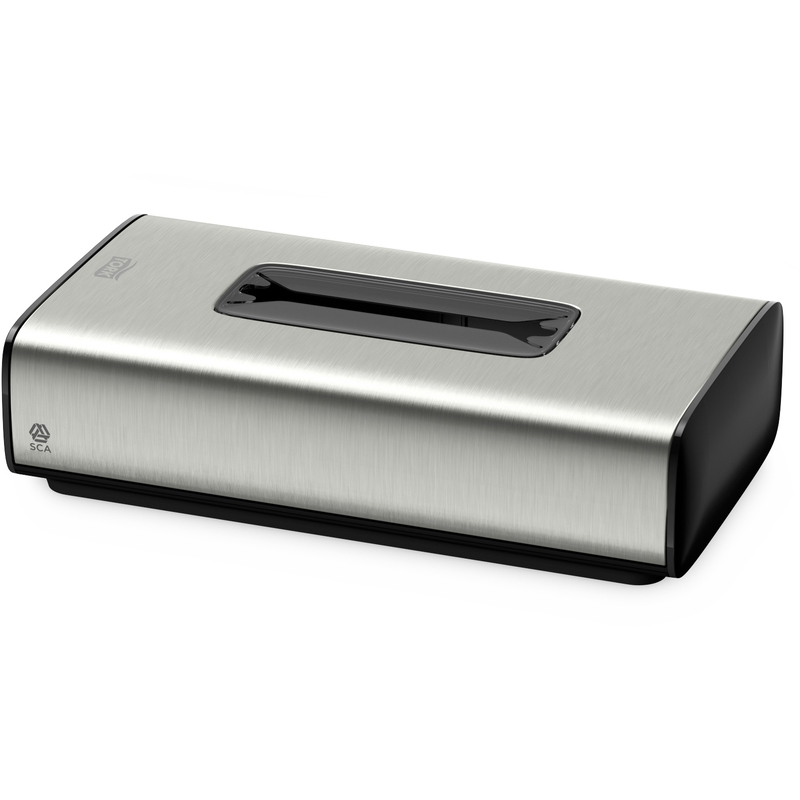 Tork Kosmetiktücherspender F1, silber/schwarz
