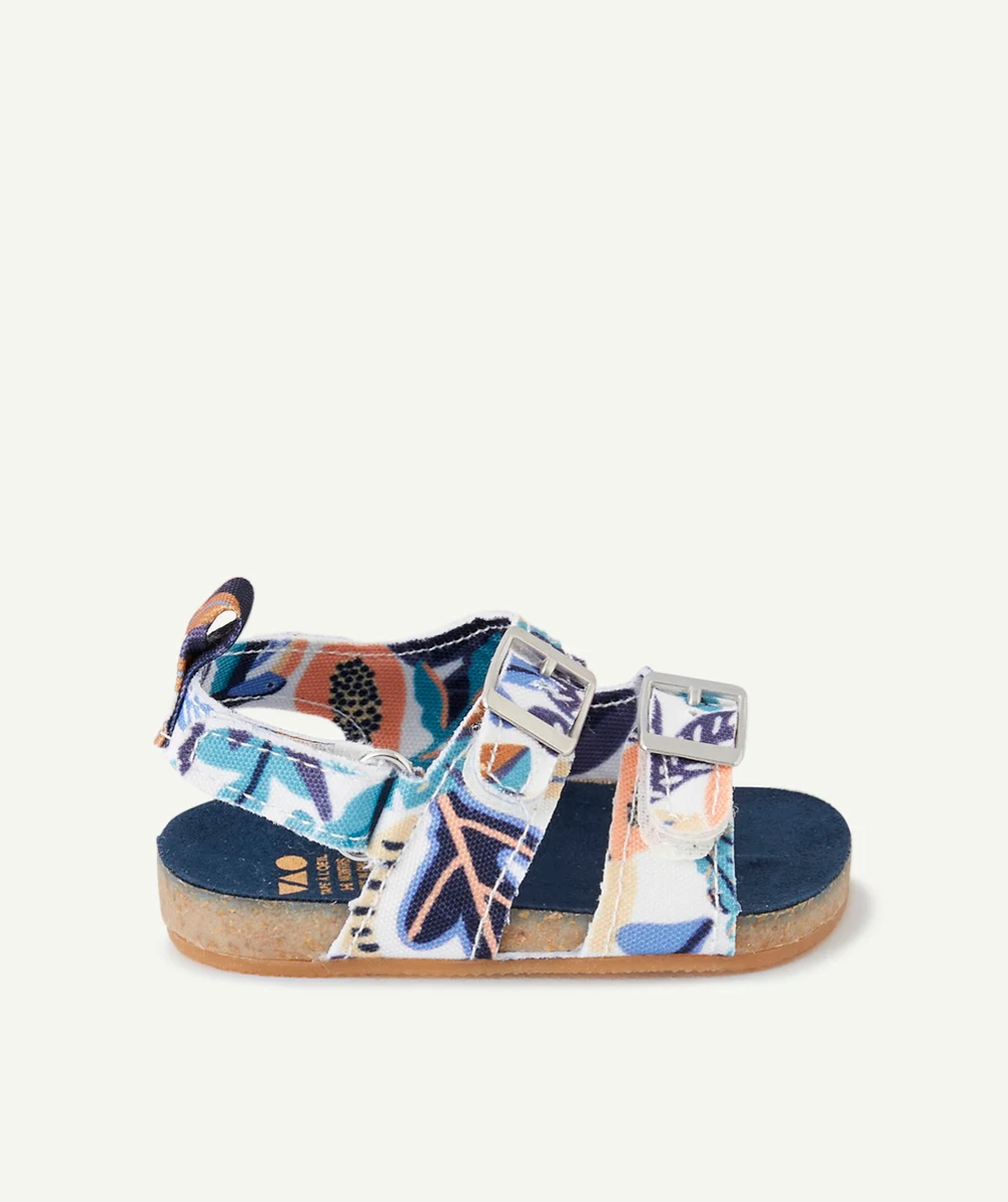 CHAUSSONS STYLE SANDALES BÉBÉ GARÇON IMPRIMÉS