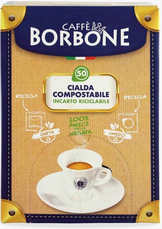 Caffè Borbone - Miscela Deka - Koffiepads - 50 Stuks - Cafeïnevrij