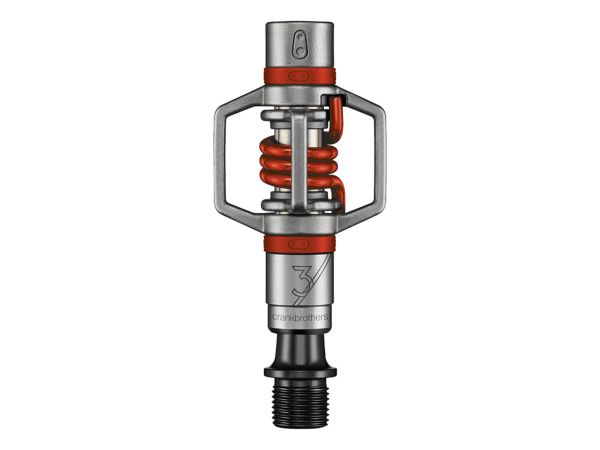 Crankbrothers Eggbeater 3 Pedaler, Grey/Red