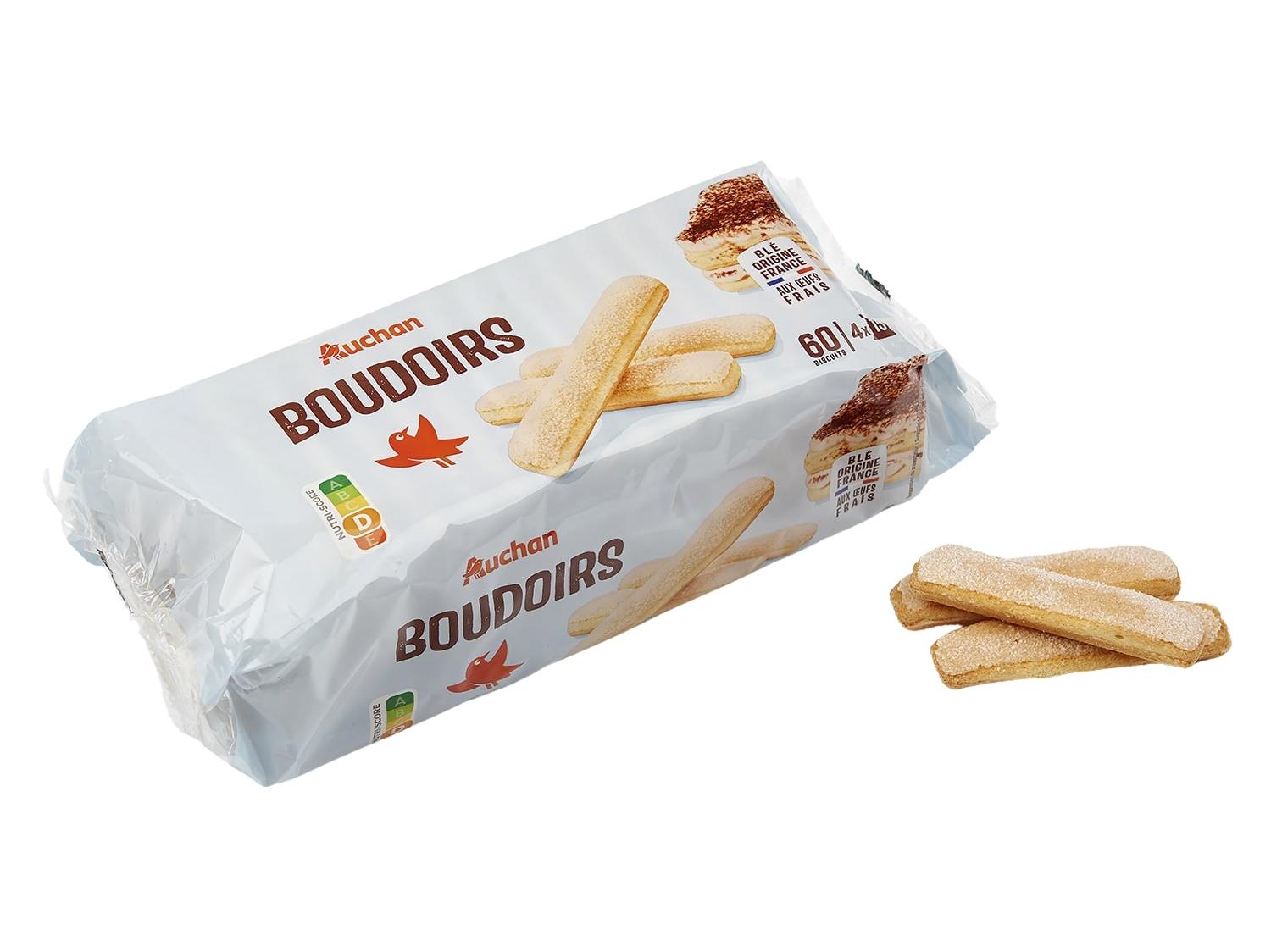 BOLACHAS PALITOS AUCHAN COM OVOS 60UN 400G