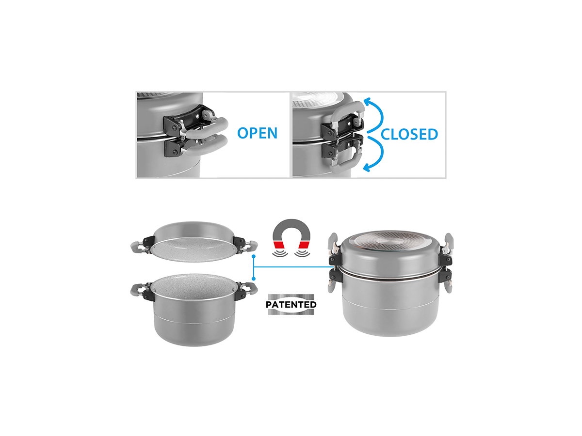 Brunner Fusion 7+1 pannenset - Ø22 cm