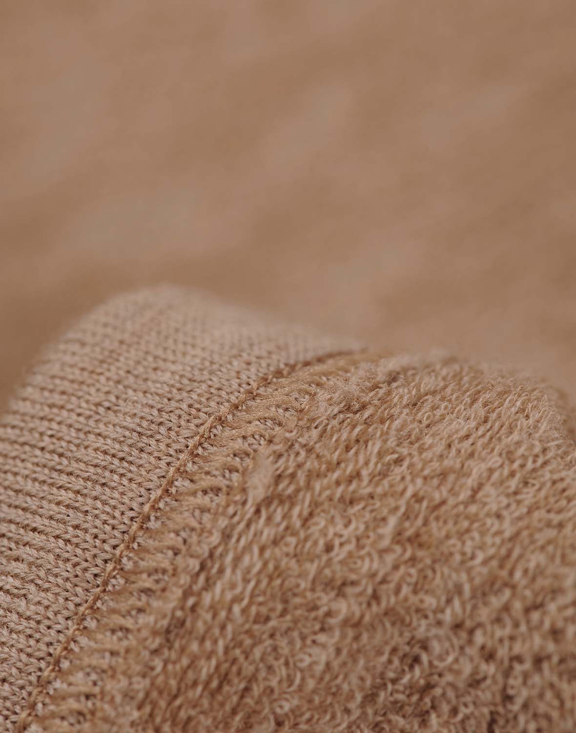 Vest met capuchon van merinowol terry voor heren
