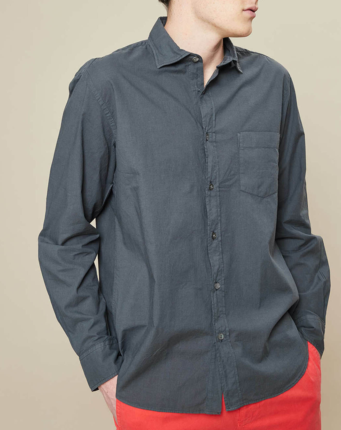 Hartford Chemise Regular Paul Pat graphite