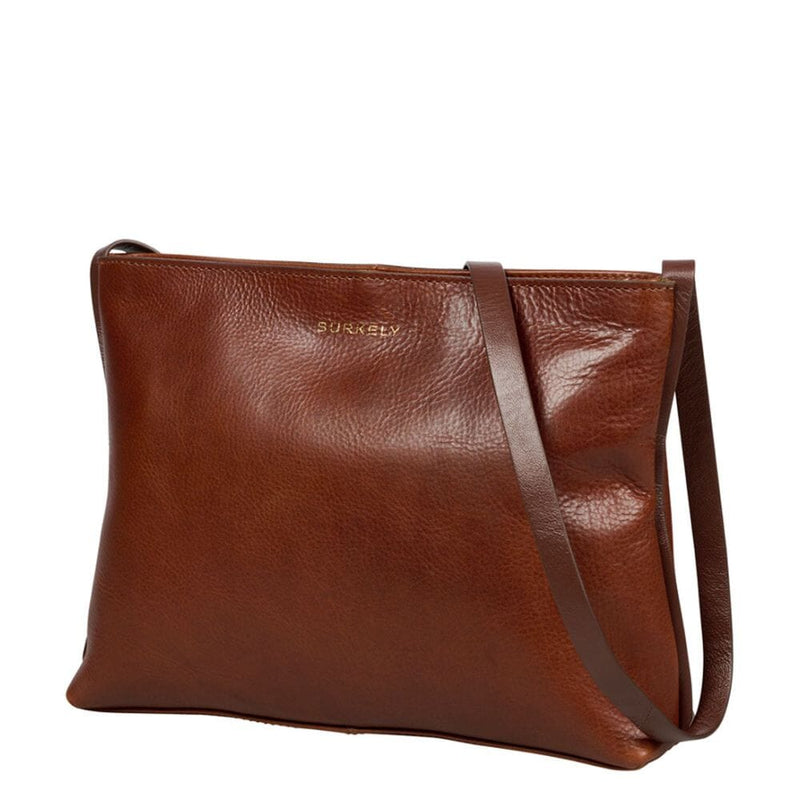Burkely Fine Florence Crossbody Zip Bag Chestnut