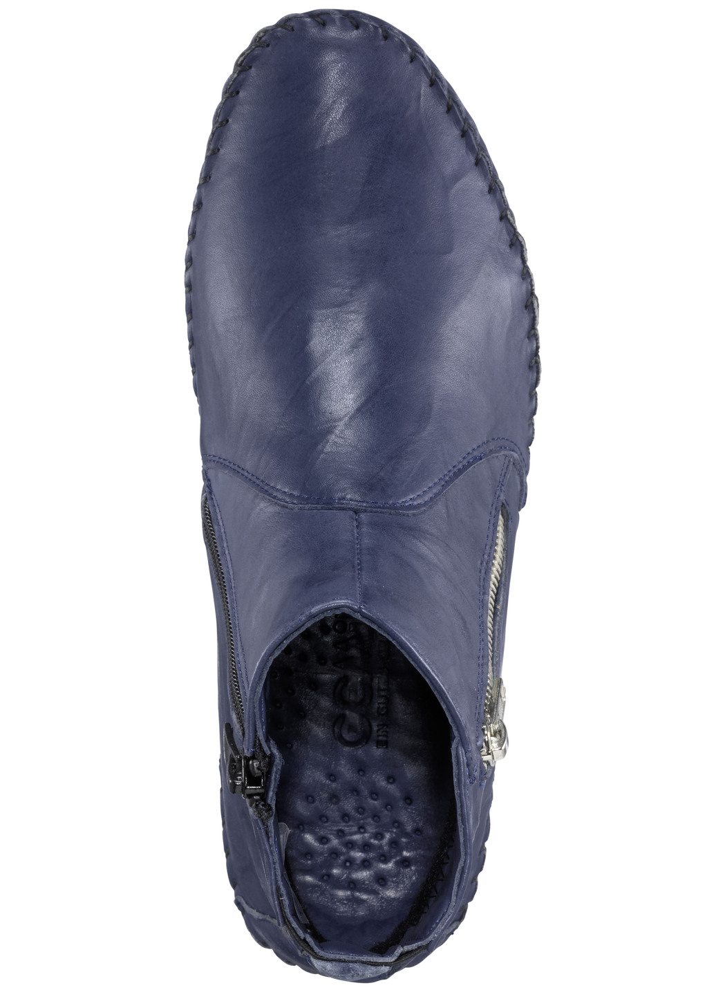 Gemini Mokassin-Stiefelette mit Zier-Reißverschluss