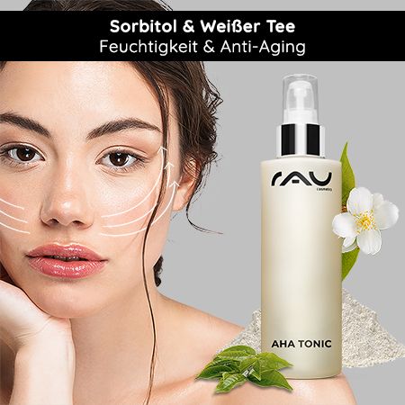RAU Cosmetics Fruchtsäure Gesichtswasser AHA Tonic - Toner gegen Unreinheiten und große Poren
