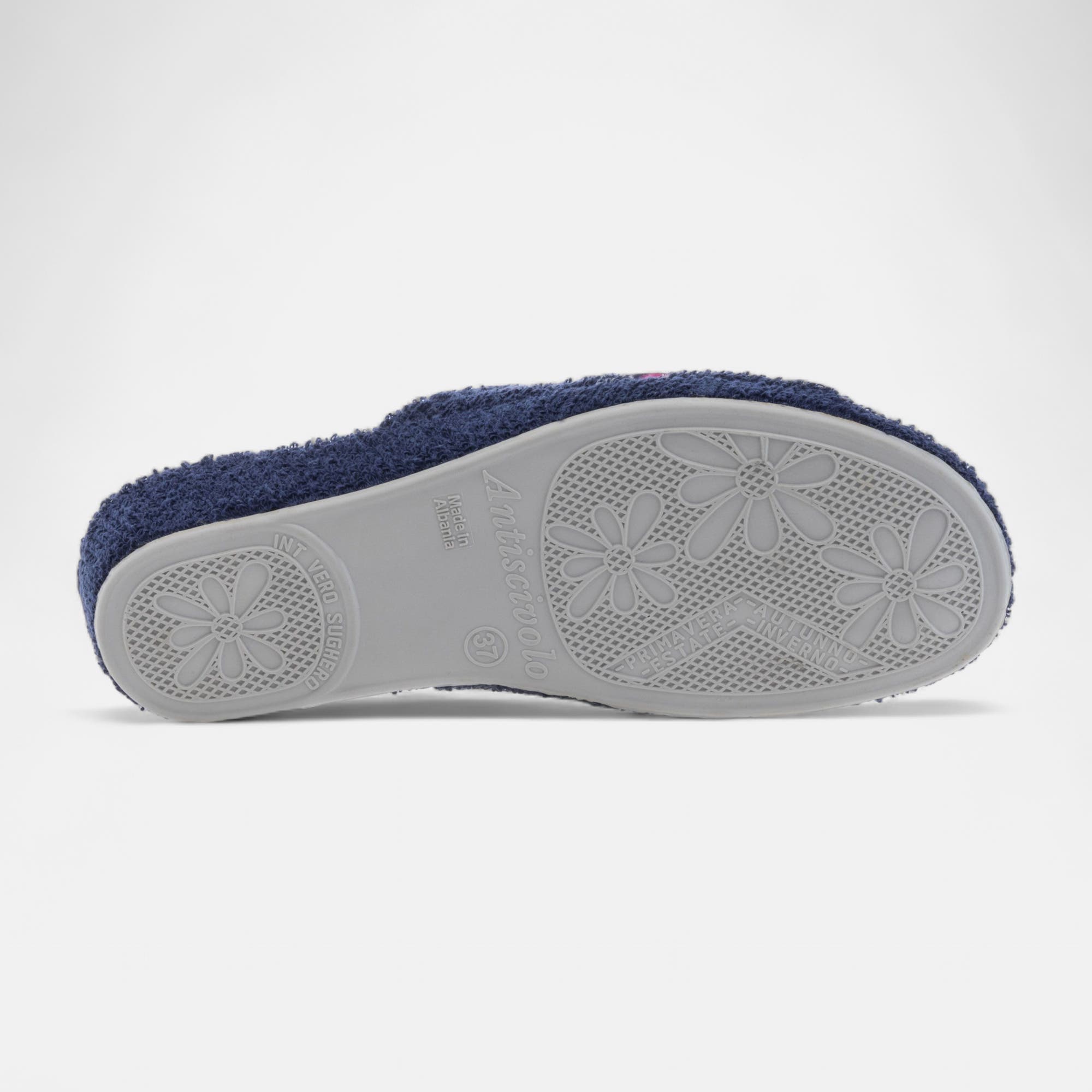 Pantoufles mules Femme bleu marine
