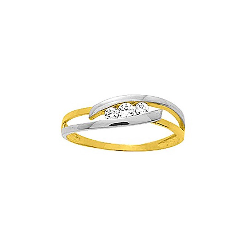 Bague Femme - Oxyde de zirconium - Or 18 Carats