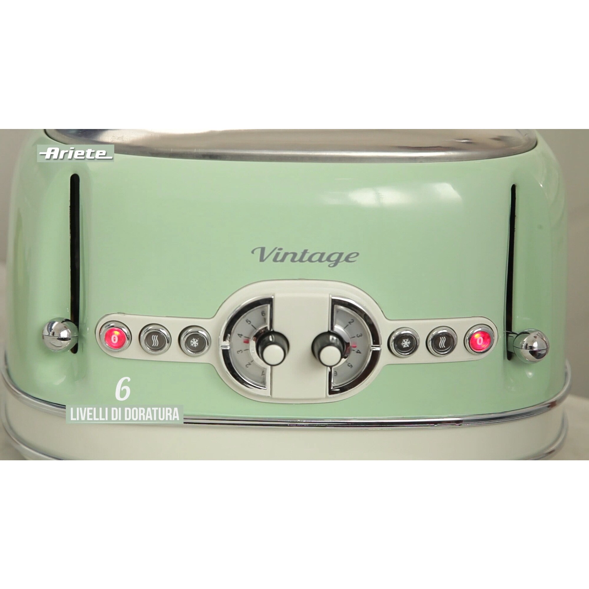 Ariete Toaster Vintage 4-Schlitz-Toaster 156