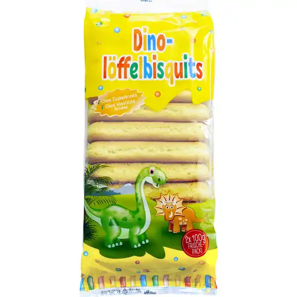 Kinder-Löffelbiscquits Dino