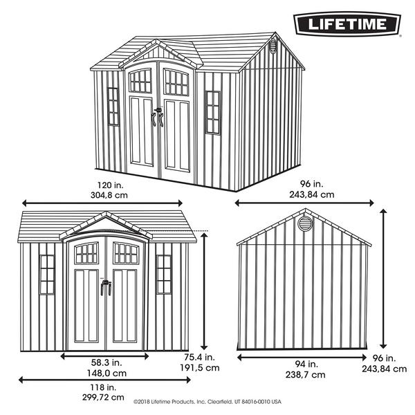 Lifetime Gerätehaus Saturn, ca.
