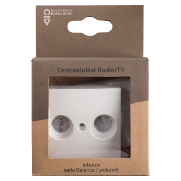 Busch-Jaeger Balance SI Centraalplaat Radio/TV Wit