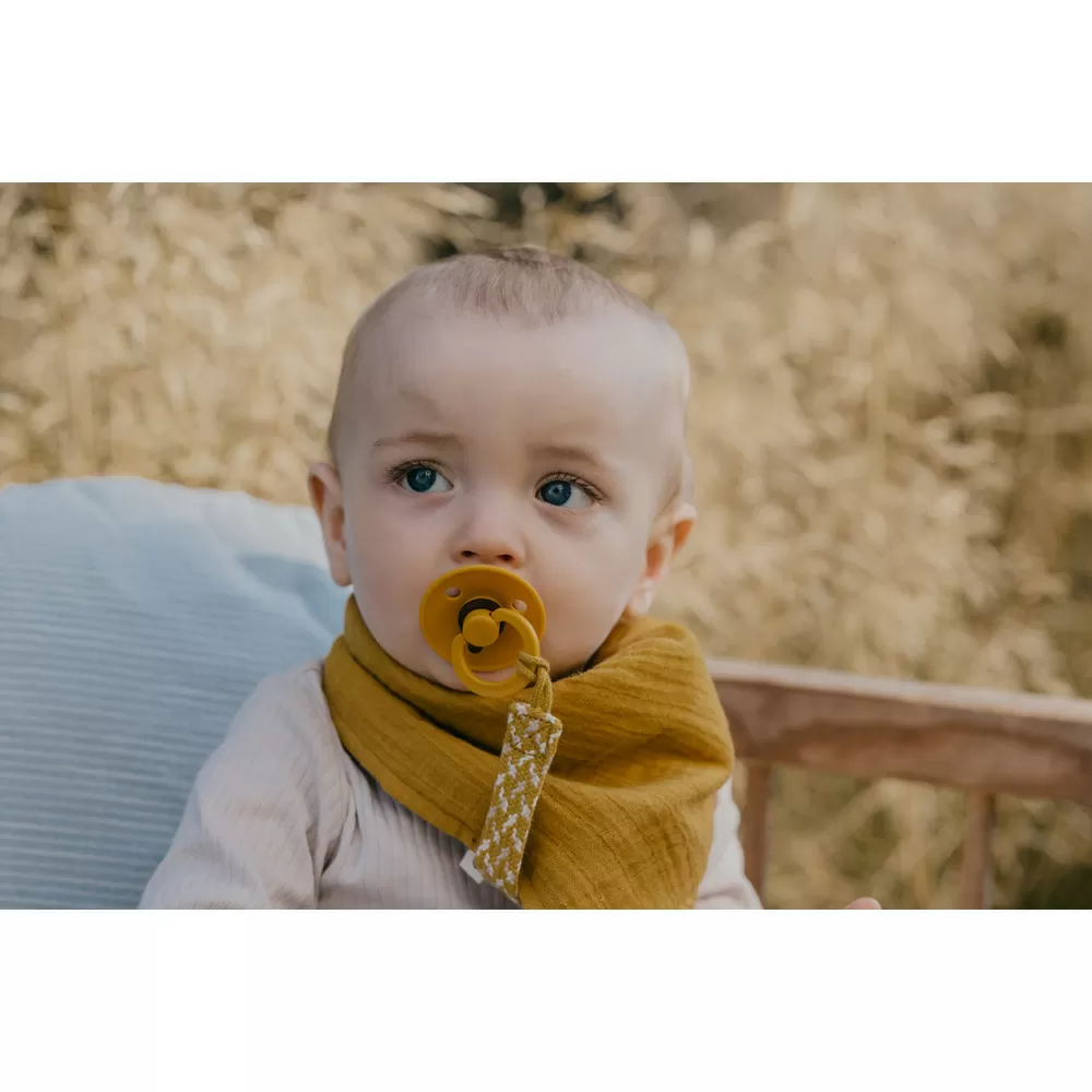 BIBS Pacifier Braid - Ivory/Vanilla