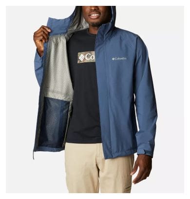 Veste Imperméable Columbia Earth Explorer Bleu Homme