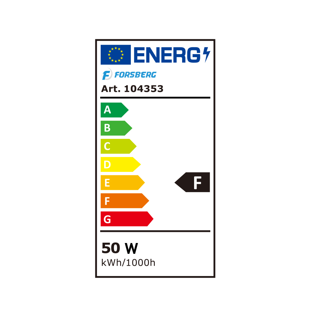 Forsberg 50W LED Scheinwerfer für Wandmontage