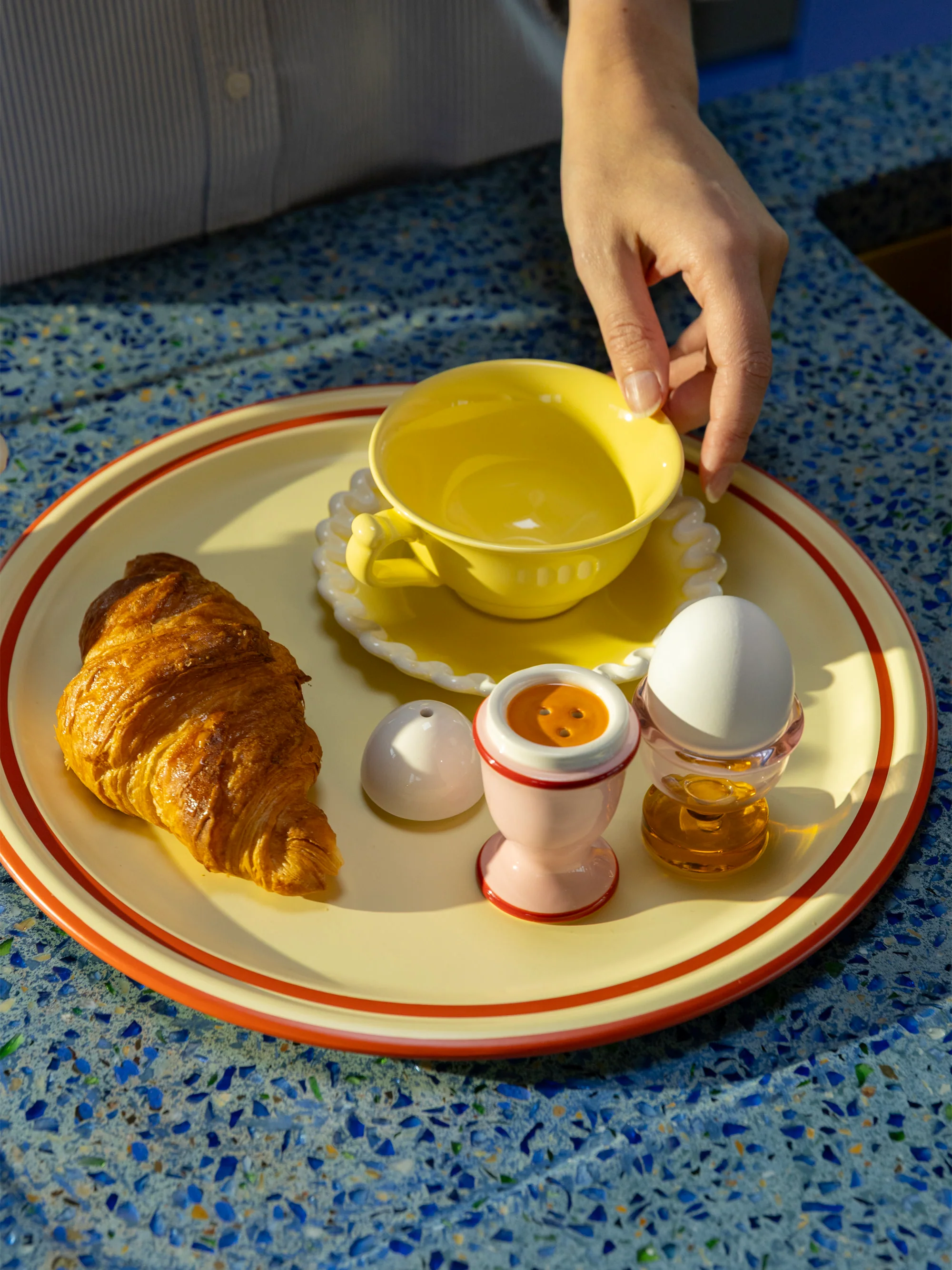 Handgemaakte zout- en pepermolen Egg, 2-delig