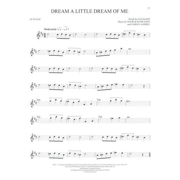 Hal Leonard 101 Beautiful Songs A-Sax