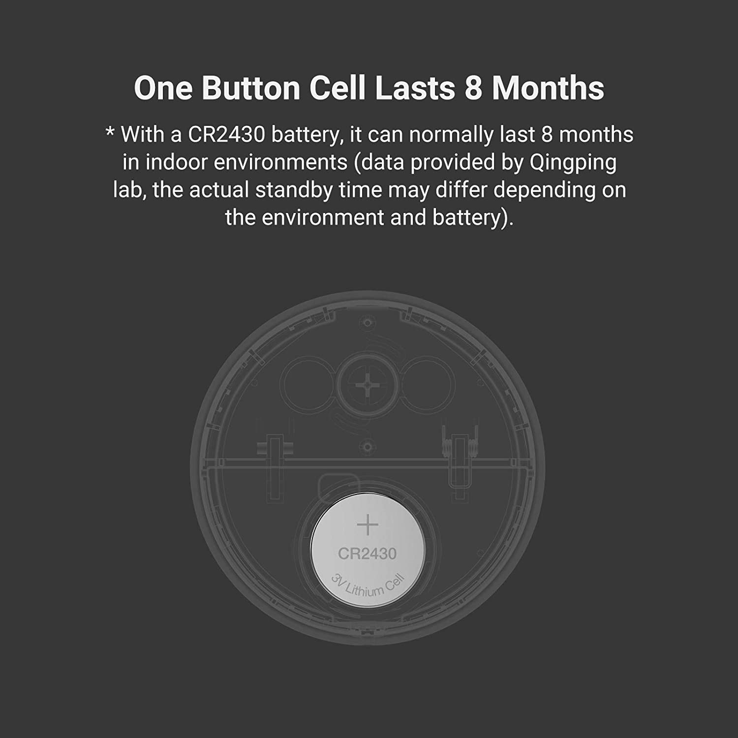 Qingping (by Xiaomi*) - Mini Bluetooth 5.0 Thermometer Hygrometer für Android - Weiss