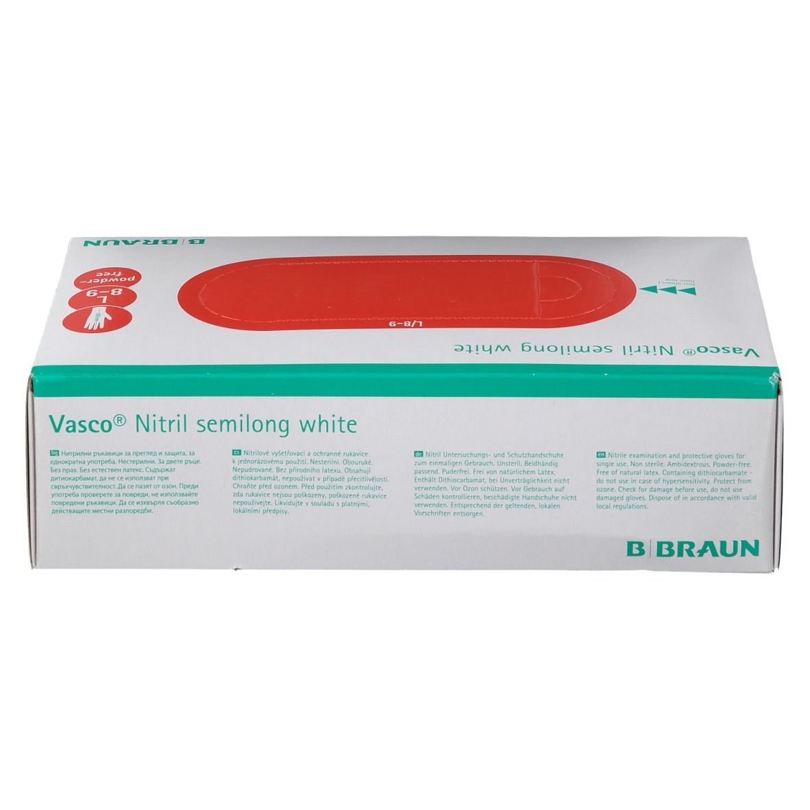 Vasco® Nitril semilong white Gr. L