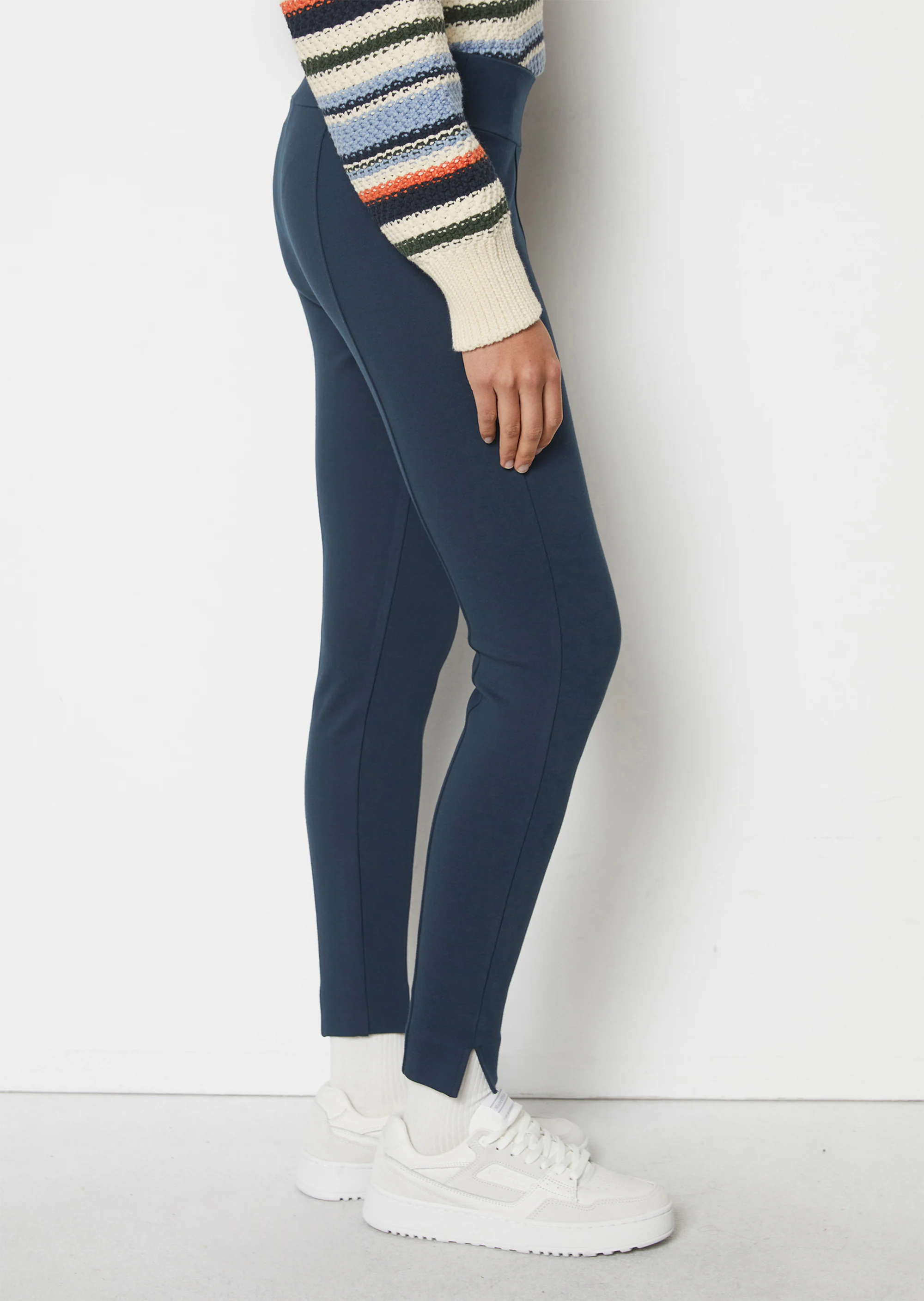 Jerseyhose slim aus kompaktem Interlock