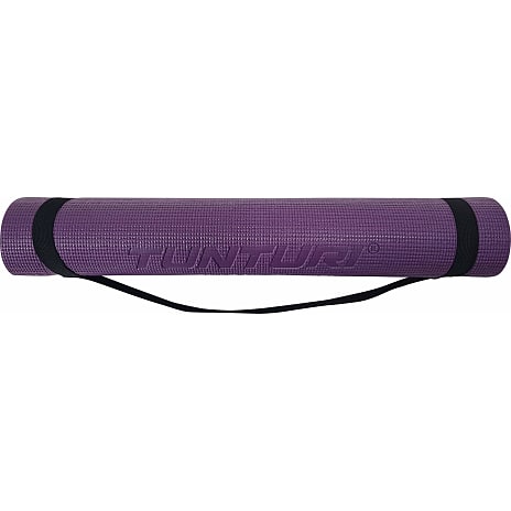 Tunturi PVC yogamåtte 4 mm 182 x 61 cm - lilla