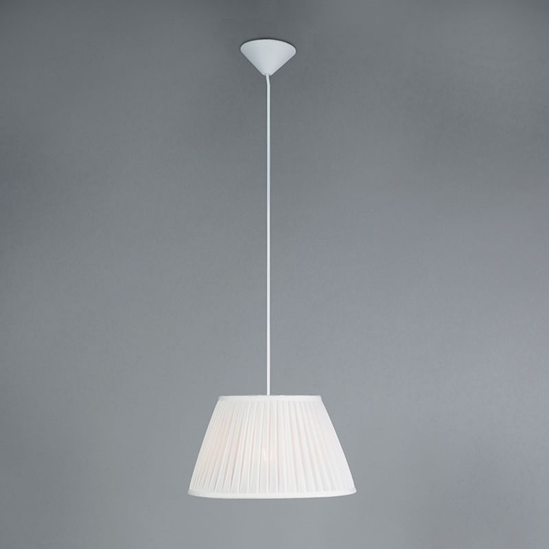 Retro hanglamp wit 35 cm - Plisse
