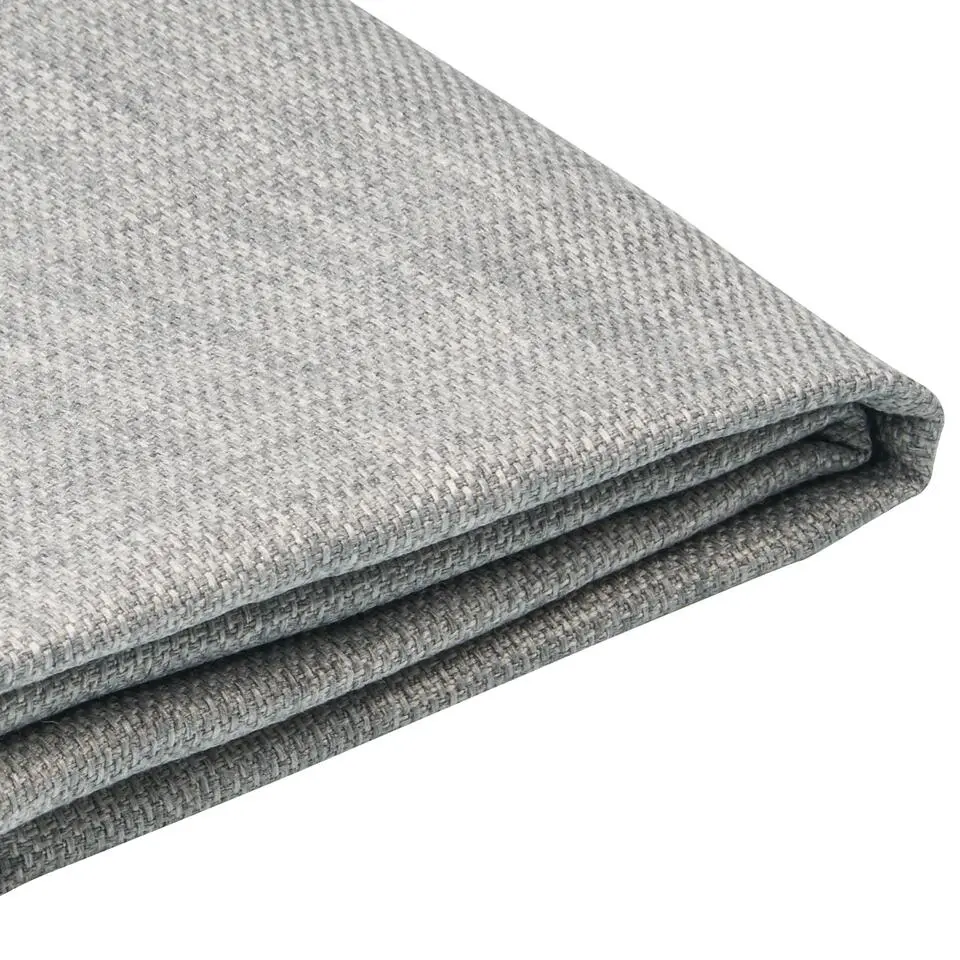 FITOU - Tweepersoonsbed - Lichtgrijs - 140 x 200 cm - Polyester