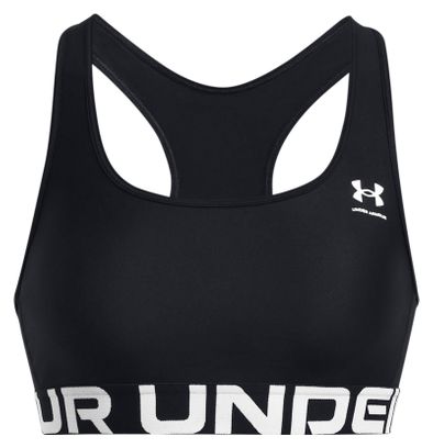 Brassière Under Armour HeatGear Armour Mid Branded Noir Femme